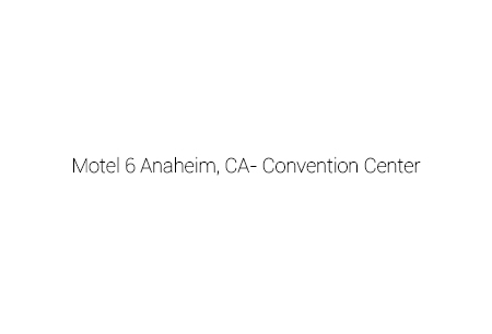 Motel 6 Anaheim, CA- Convention Center-logo